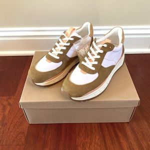 NWT Madewell Kickoff Trainer Sneakers in Ripstop Nylon and Leather - Size 9